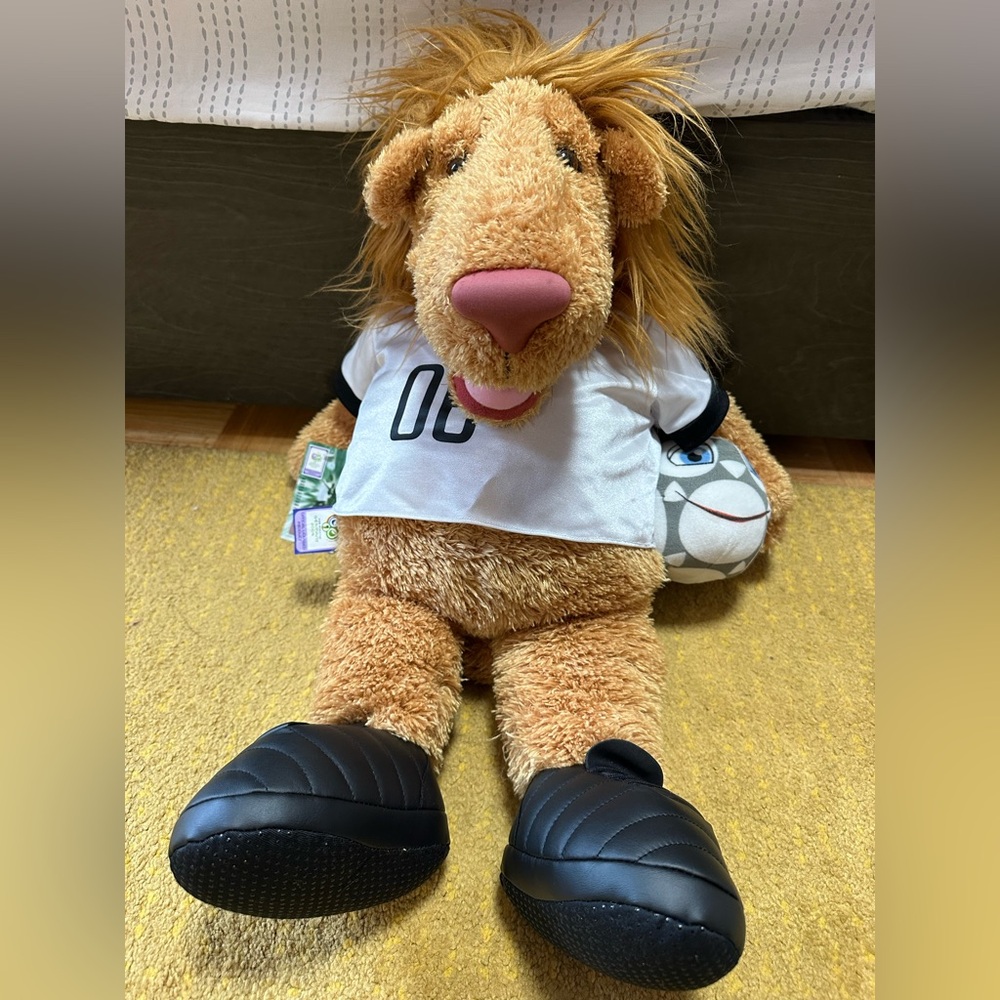 2006 Germany Soccer World Cup Championship GOLEO VI Mascot Plush – 70 cm – NWT